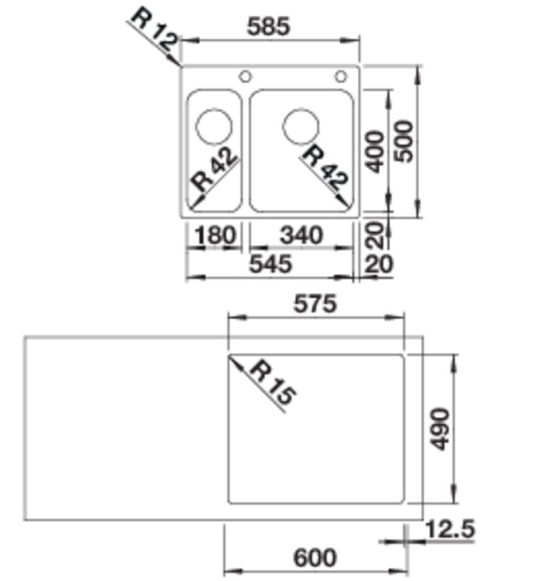 Кухонная мойка Blanco SOLIS 340/180-IF/A (526132) - изображение 2