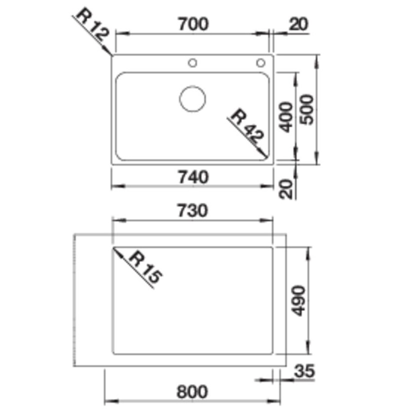 Кухонна мийка Blanco SOLIS 700-IF/A (526127) - изображение 2