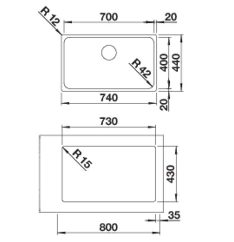 Кухонна мийка Blanco SOLIS 700-IF (526126) - изображение 2
