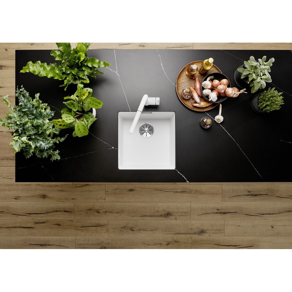 Кухонна мийка Blanco SUBLINE 400-U SILGRANIT (527791) - изображение 2