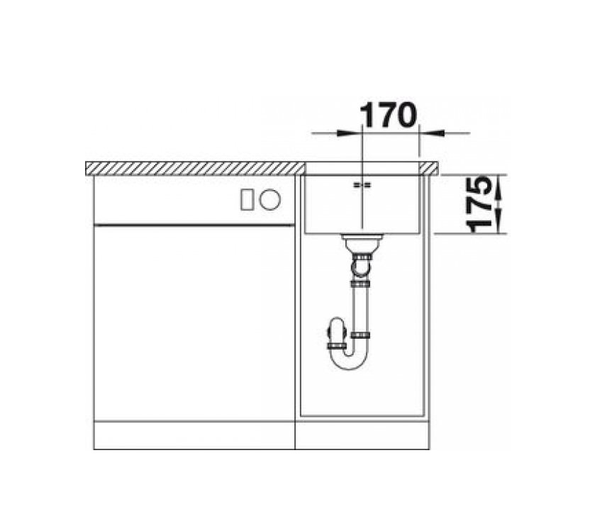 Кухонна мийка Blanco SUPRA 340-U (518199) - изображение 6