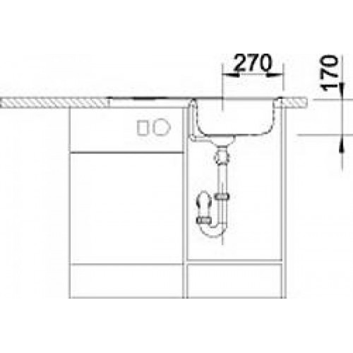 Кухонная мойка Blanco TIPO 45S Compact (513441) - изображение 5