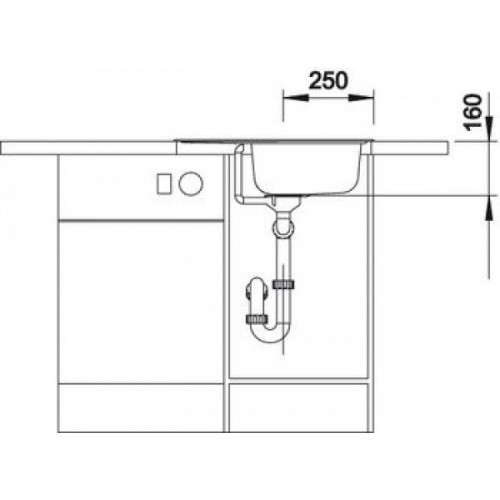 Кухонна мийка Blanco TIPO 45S mini (516524) - изображение 4