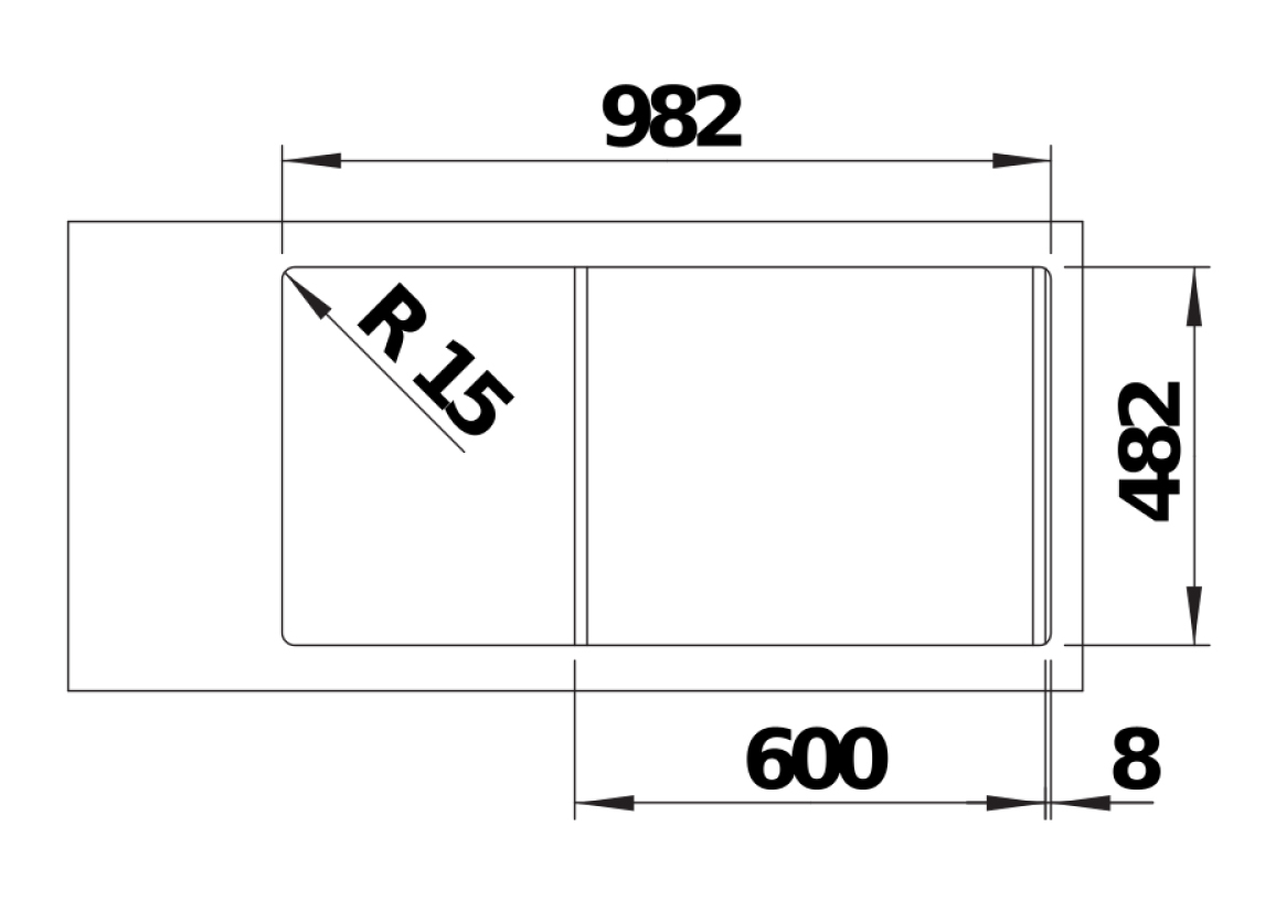 Кухонна мийка Blanco TIPO II 6 S (526620) - изображение 6