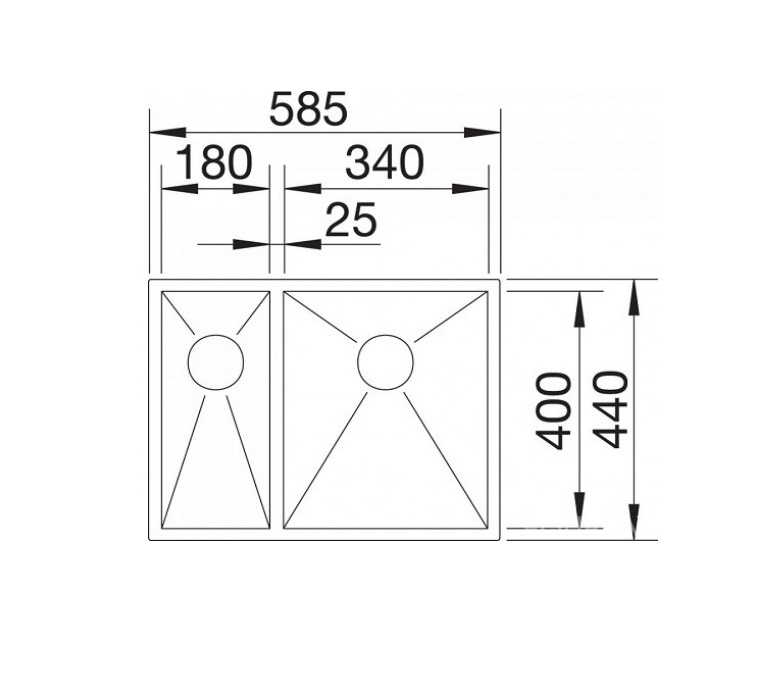 Кухонная мойка Blanco ZEROX 340/180-U L (521613) - изображение 4