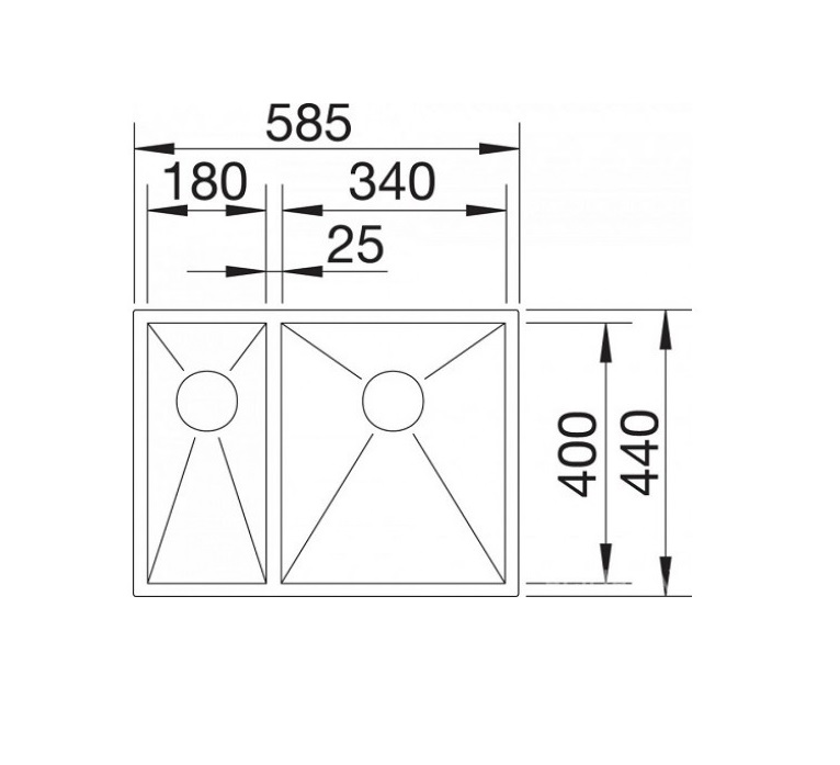 Кухонная мойка Blanco ZEROX 340/180-U R (521614) - изображение 4