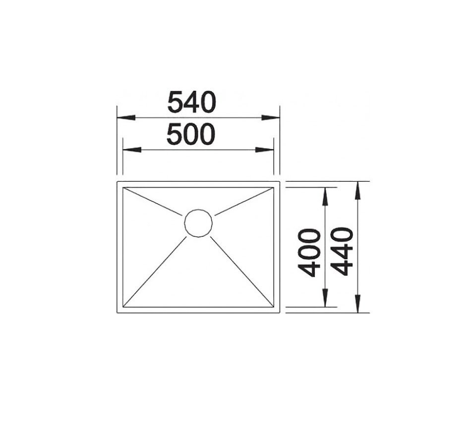 Кухонна мийка Blanco ZEROX 500-U (521589) - изображение 5