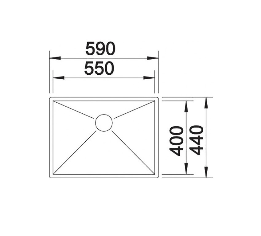 Кухонна мийка Blanco ZEROX 550-U (521591) - изображение 4