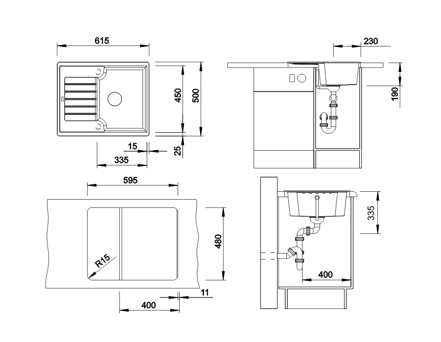 Кухонна мийка Blanco ZIA 40S (516922) - изображение 3