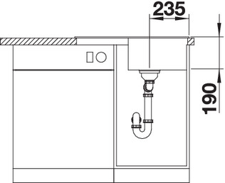 Кухонна мийка Blanco ZIA 45S compact (524730) - изображение 3