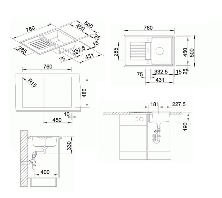 Кухонная мойка Blanco ZIA 45S (515070) - изображение 2