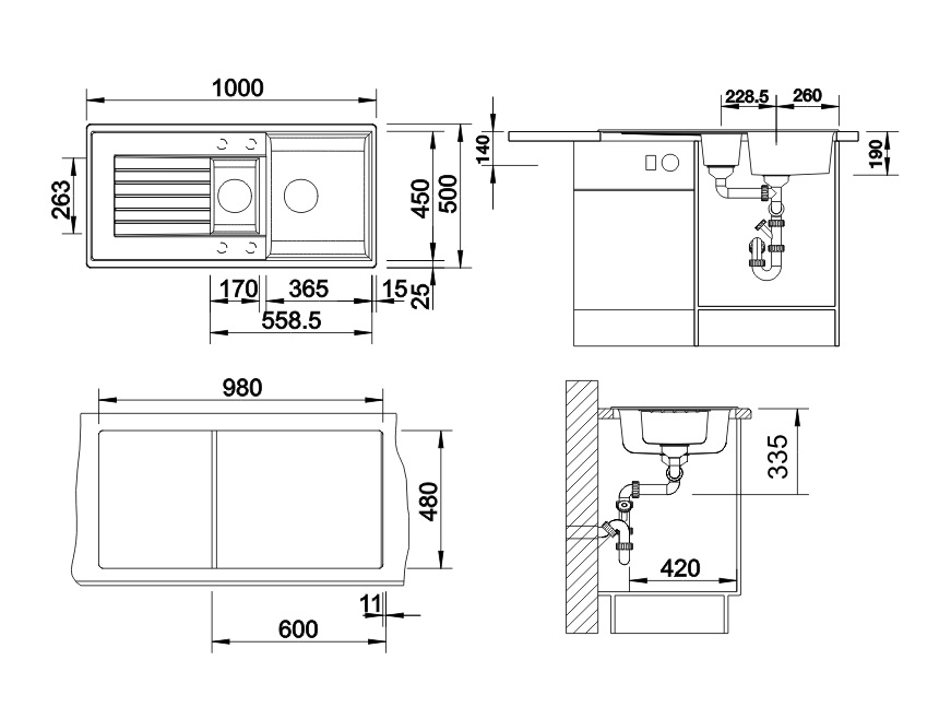 Кухонна мийка Blanco ZIA 6S (514742) - изображение 2