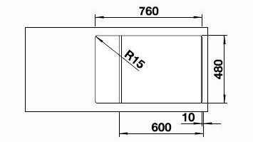 Кухонна мийка Blanco ZIA XL 6S COMPACT (527397) - изображение 3