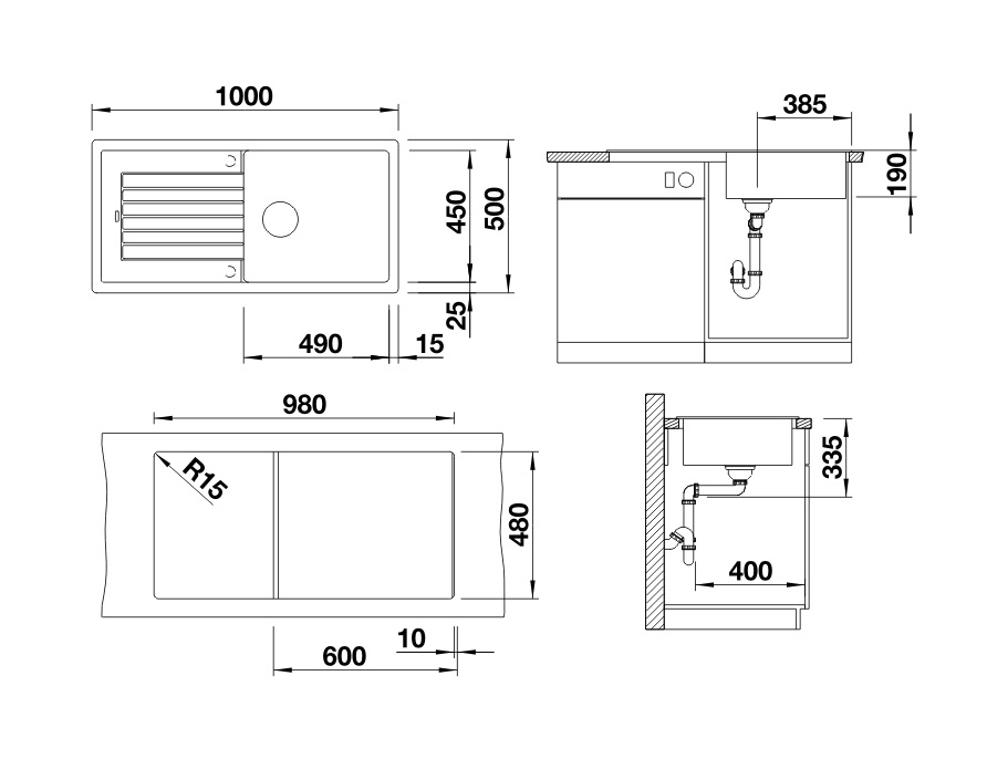 Кухонна мийка Blanco ZIA XL 6S (517571) - изображение 2