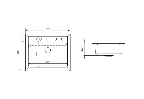Кухонна мийка InterLine BRUT old white - изображение 3