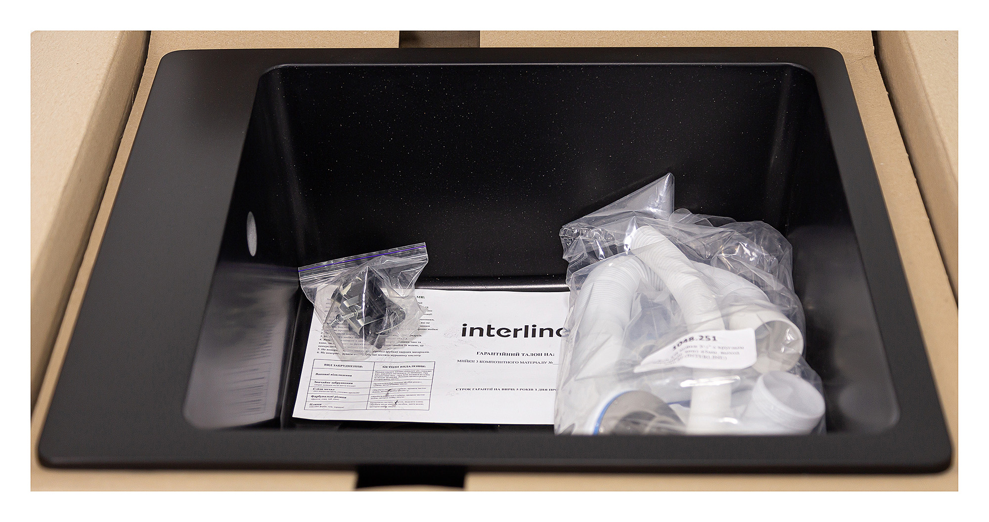 Кухонная мойка InterLine CAVA black - изображение 6