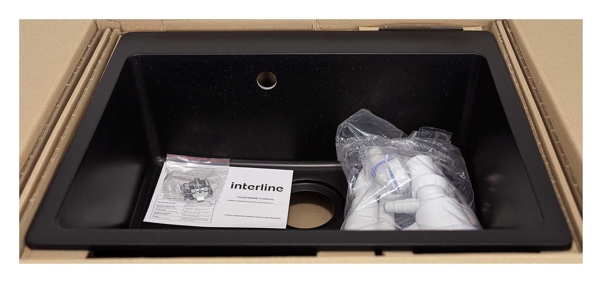 Кухонная мойка InterLine CAVA MAXI black - изображение 7