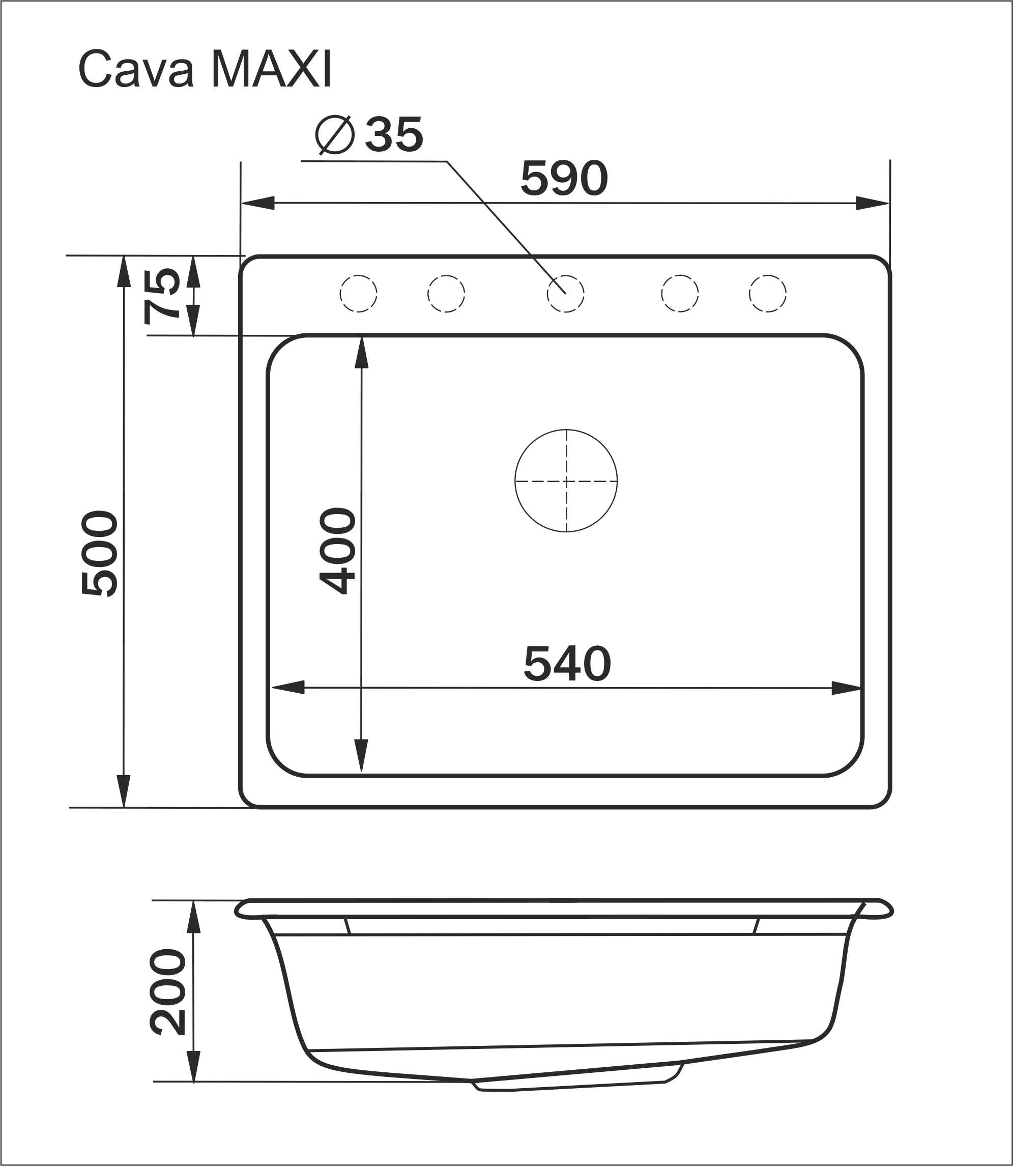 Кухонна мийка InterLine CAVA MAXI old white - изображение 5