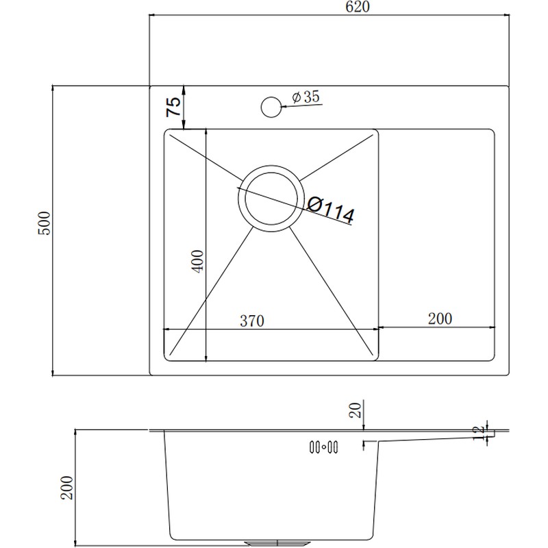 Кухонная мойка InterLine ELEGANT Polo Sateen - изображение 2