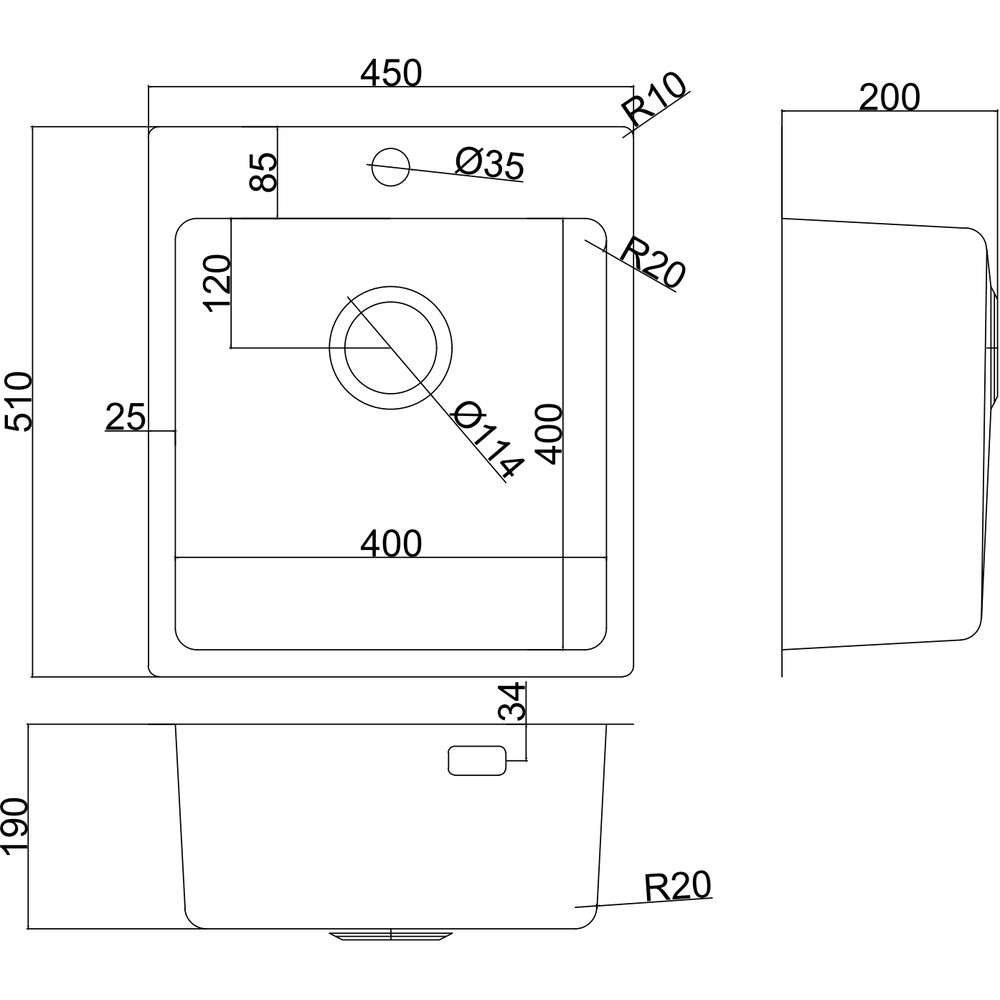 Кухонна мийка InterLine ELEGANT Slim sateen PR - изображение 4