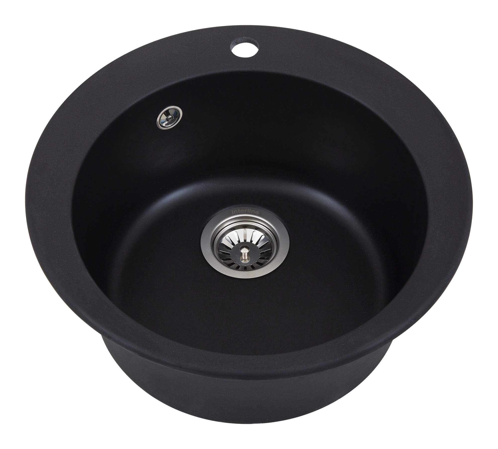 Кухонна мийка InterLine RONDO NEW black - изображение 2
