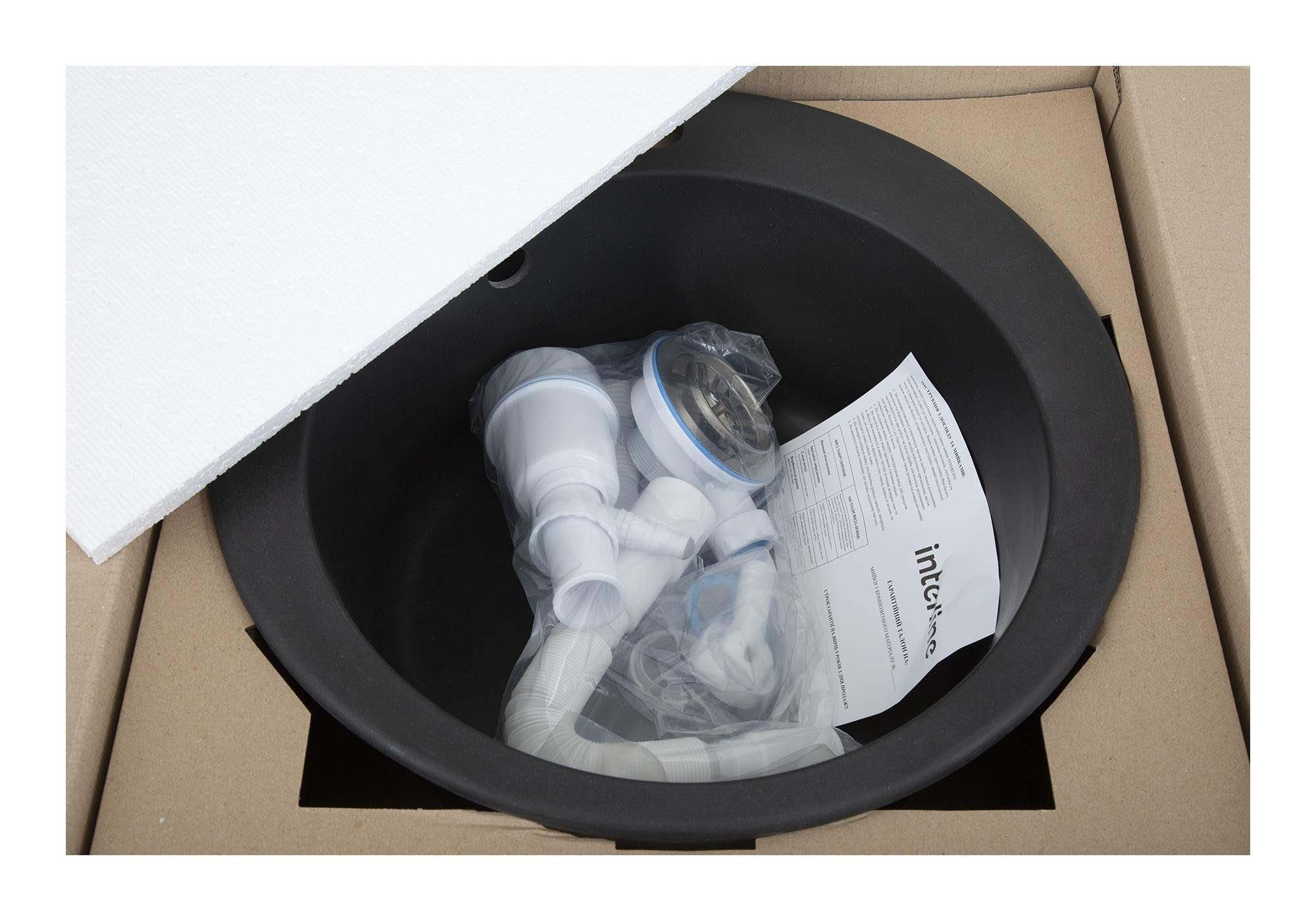 Кухонна мийка InterLine RONDO NEW black - изображение 6