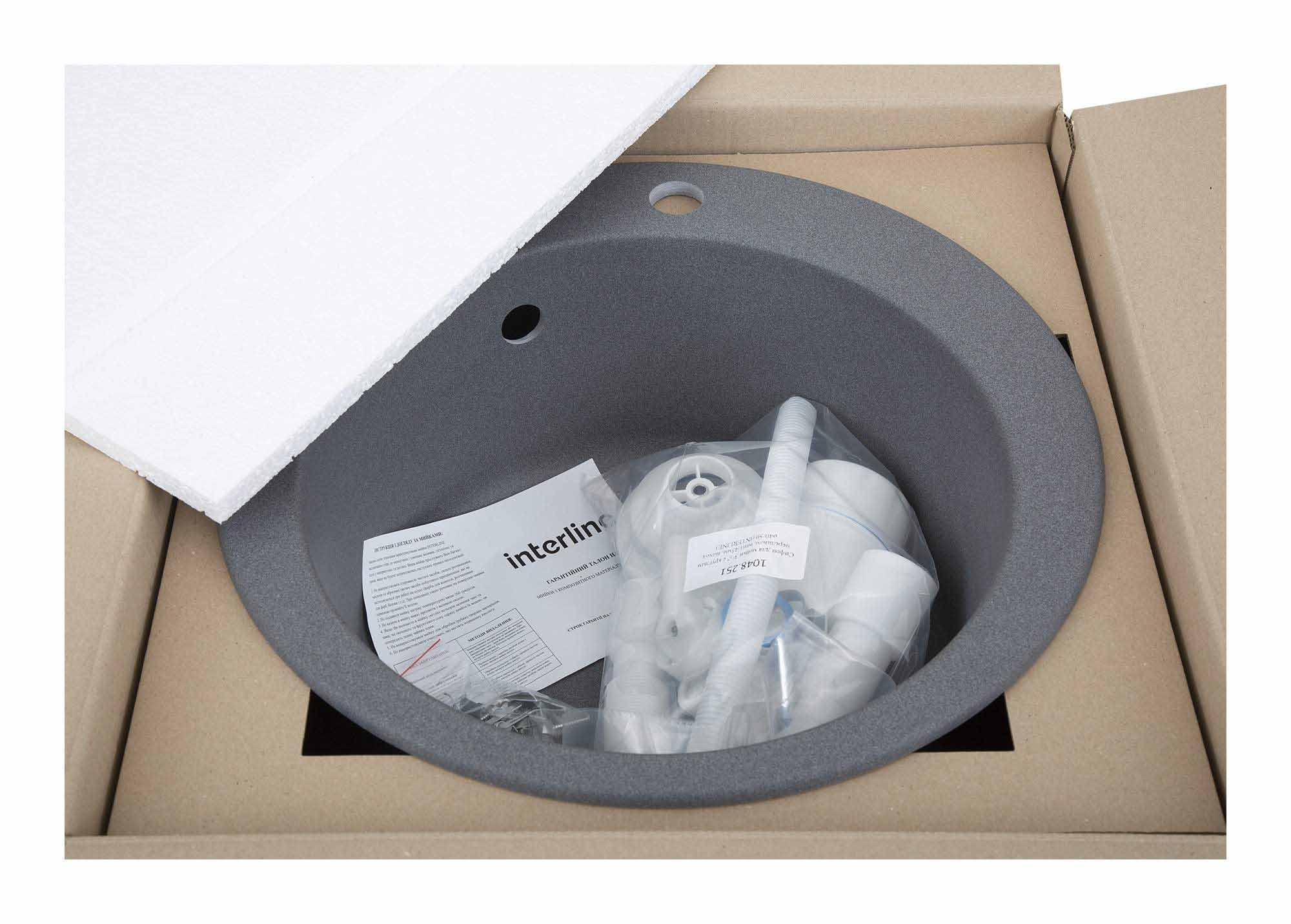 Кухонна мийка InterLine RONDO NEW grigio - изображение 6