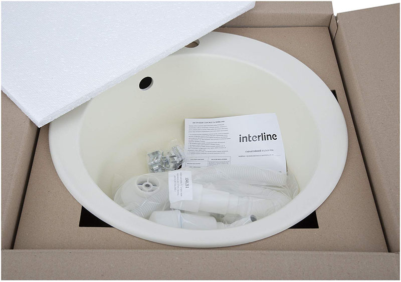 Кухонна мийка InterLine RONDO NEW old white - изображение 6