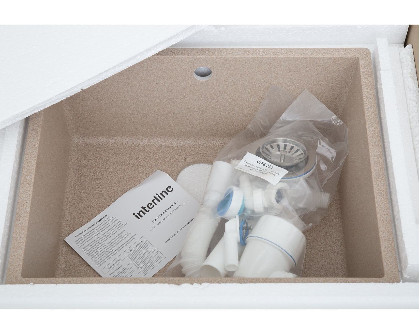 Кухонна мийка InterLine UNDER 600 avena - изображение 7