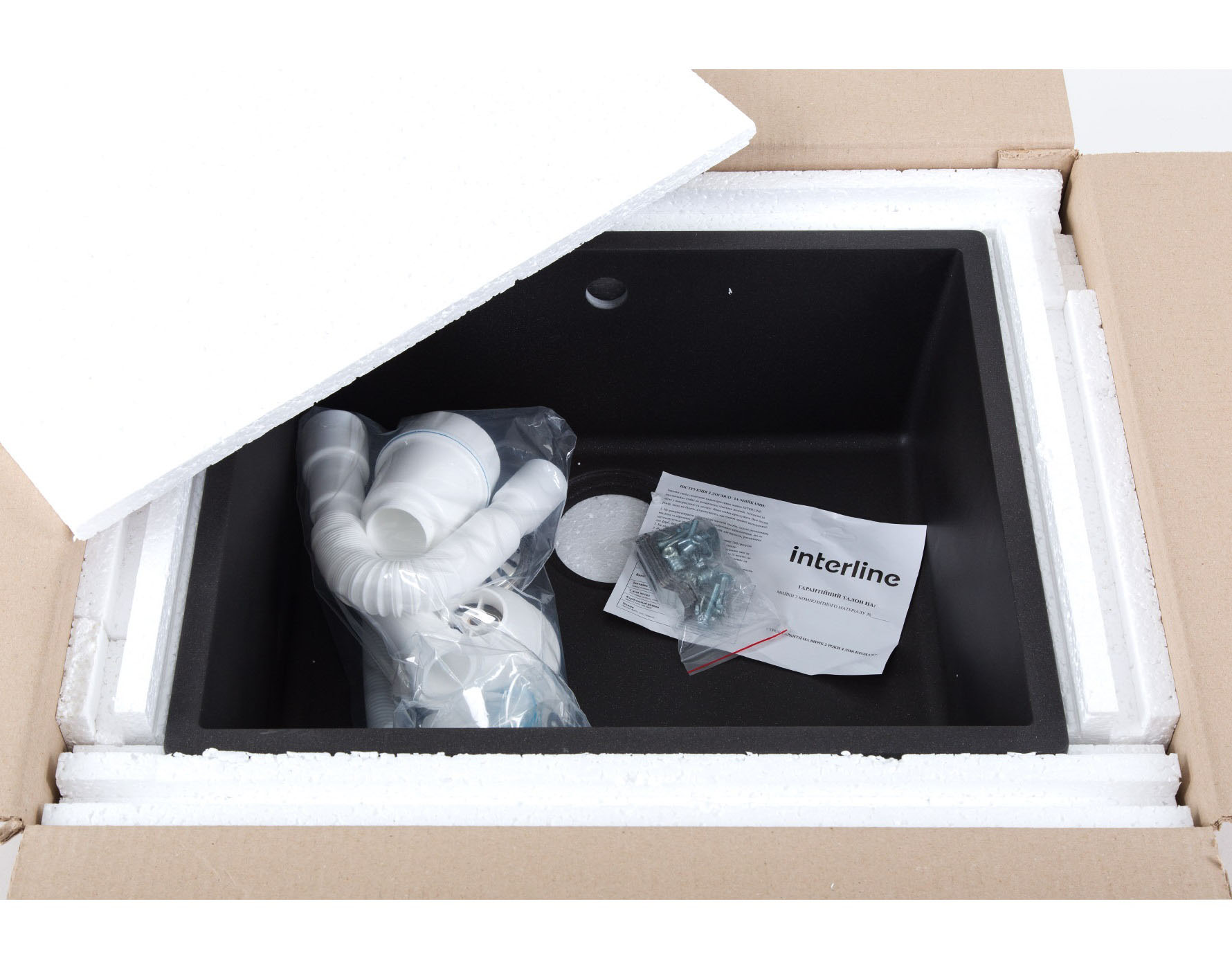 Кухонна мийка InterLine UNDER 600 black - изображение 5