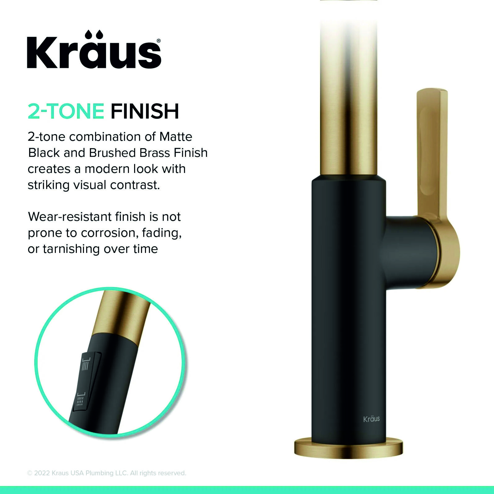 Кухонний змішувач Kraus KPF-2820BBMB - изображение 5