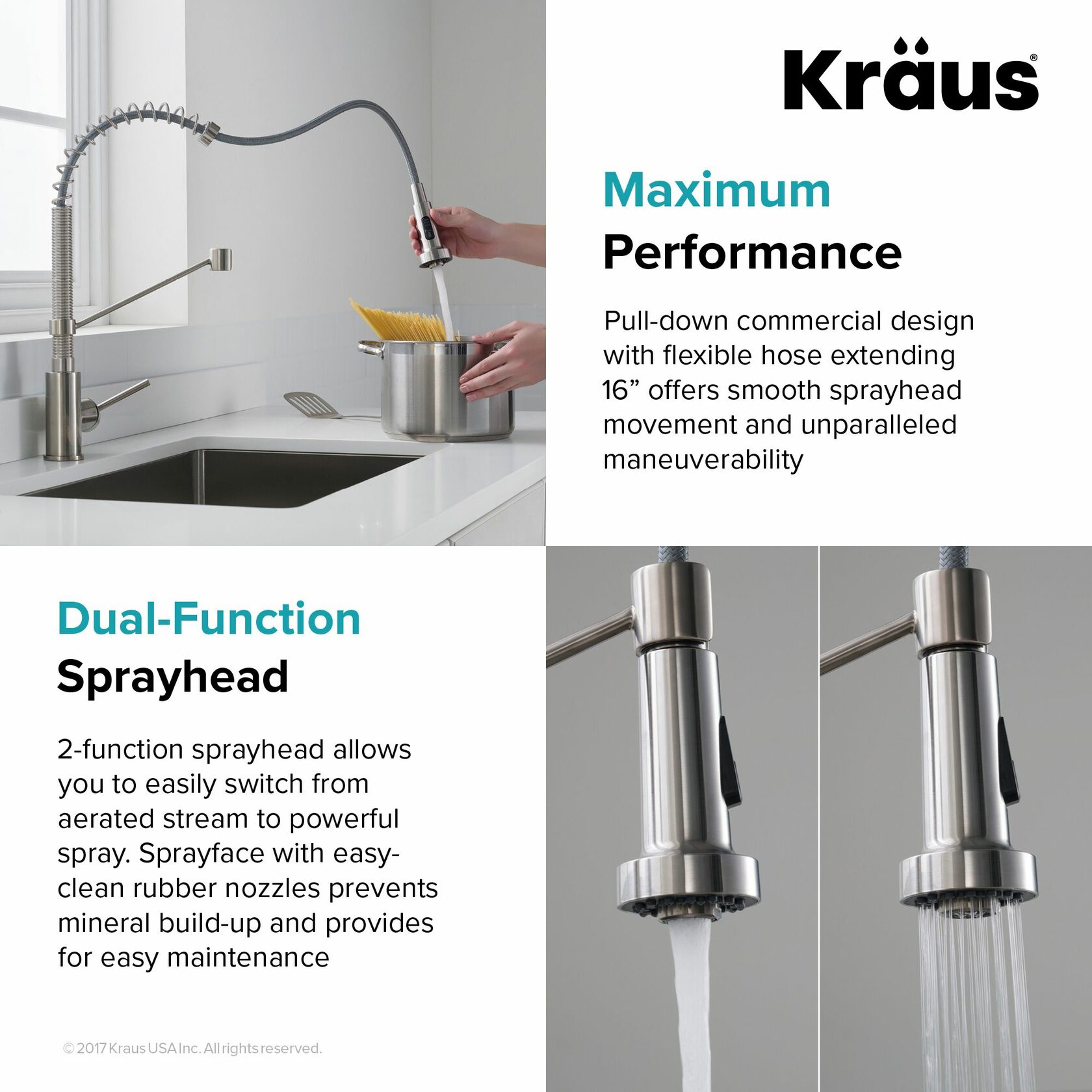 Кухонний змішувач Kraus KPF-1610SFS - изображение 6