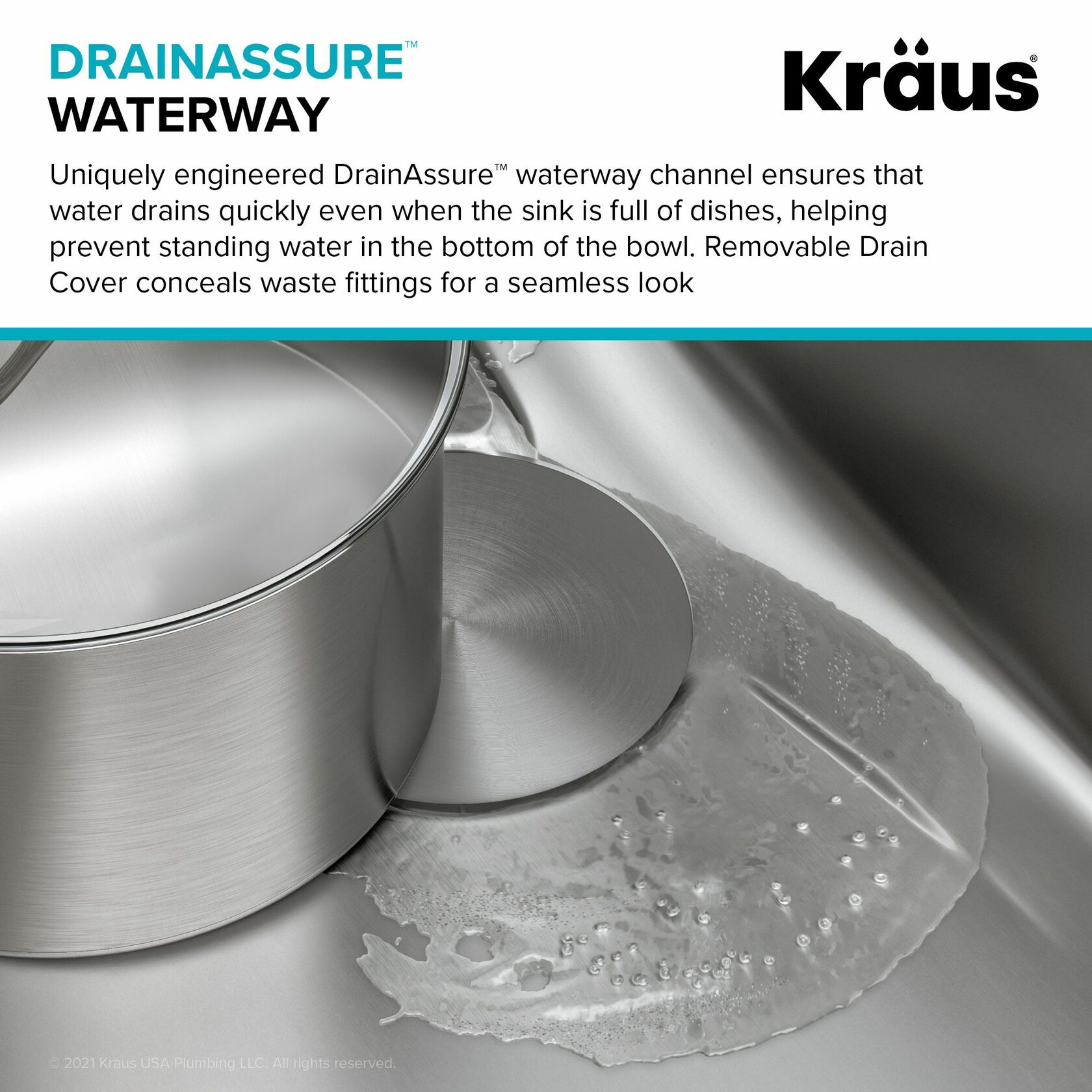 Кухонна мийка Kraus KD1US33B - изображение 4