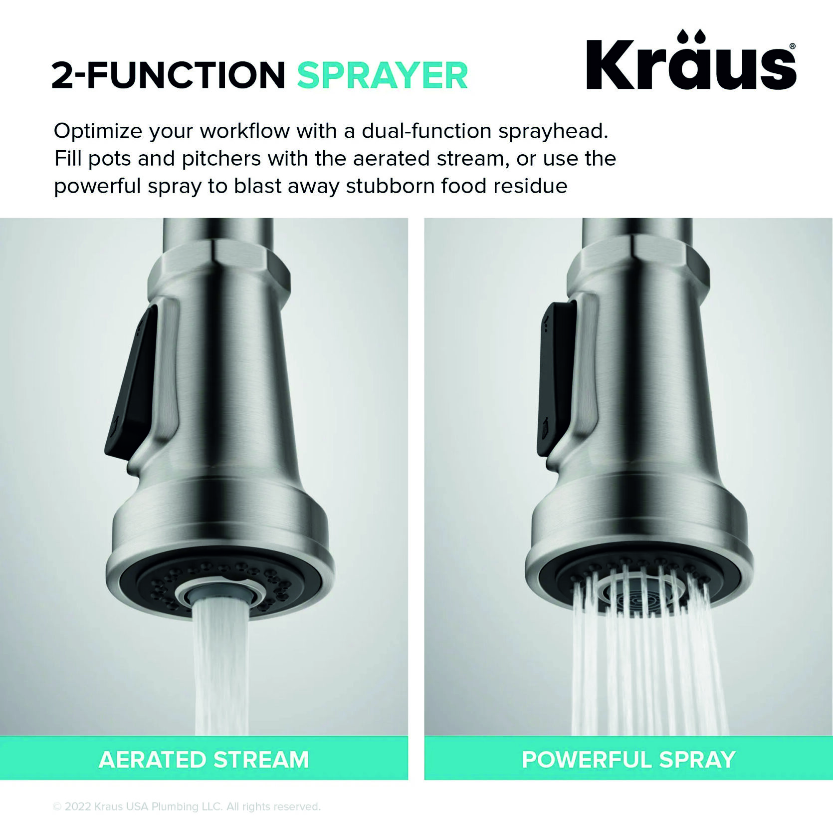 Кухонний змішувач Kraus KPF-4102SFACB - изображение 6