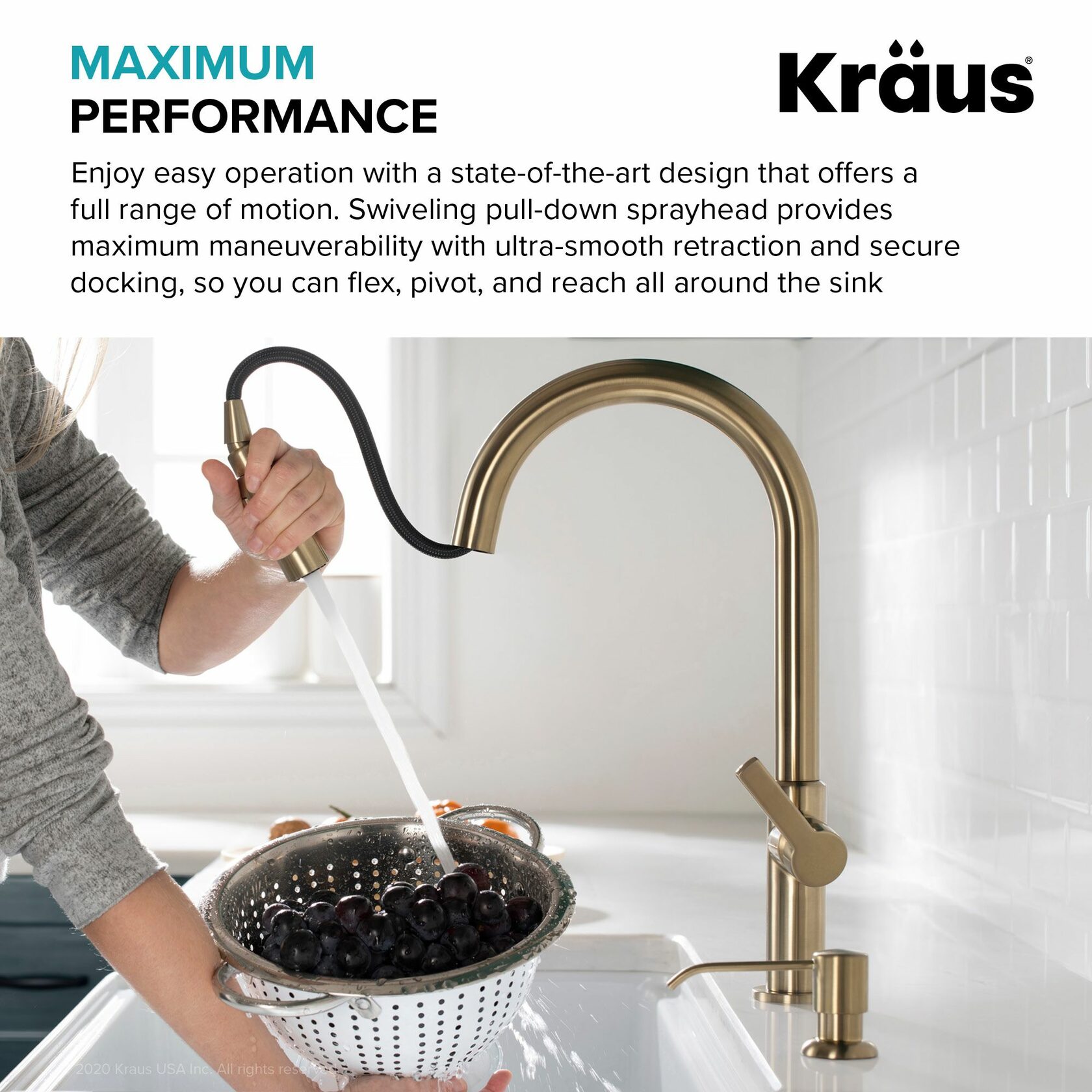 Кухонний змішувач Kraus KPF-2820BB - изображение 8