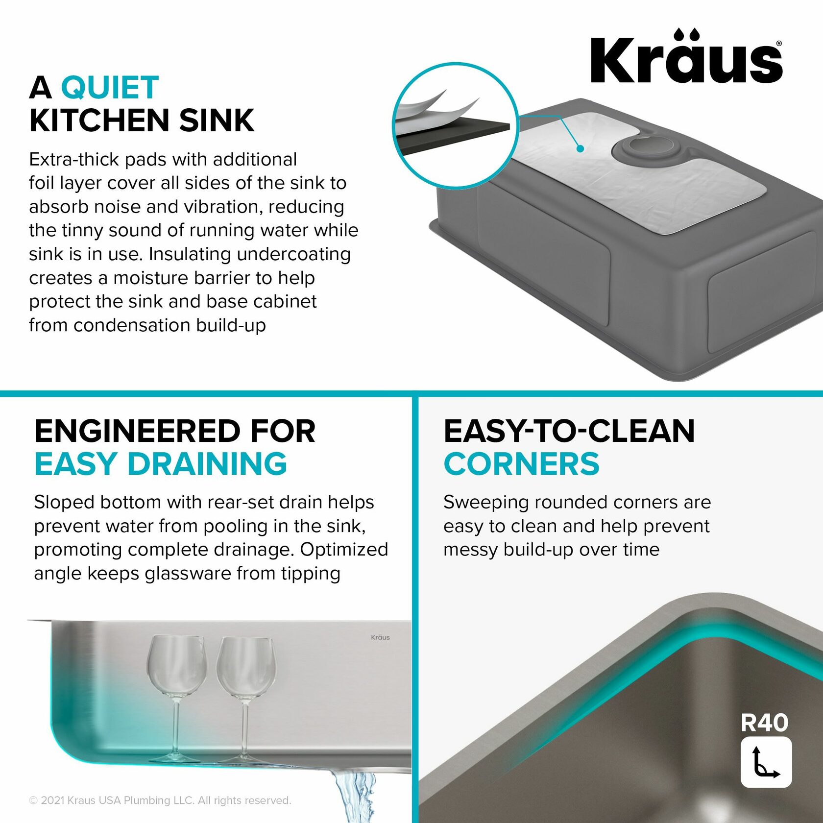 Кухонна мийка Kraus KD1US33B - изображение 6