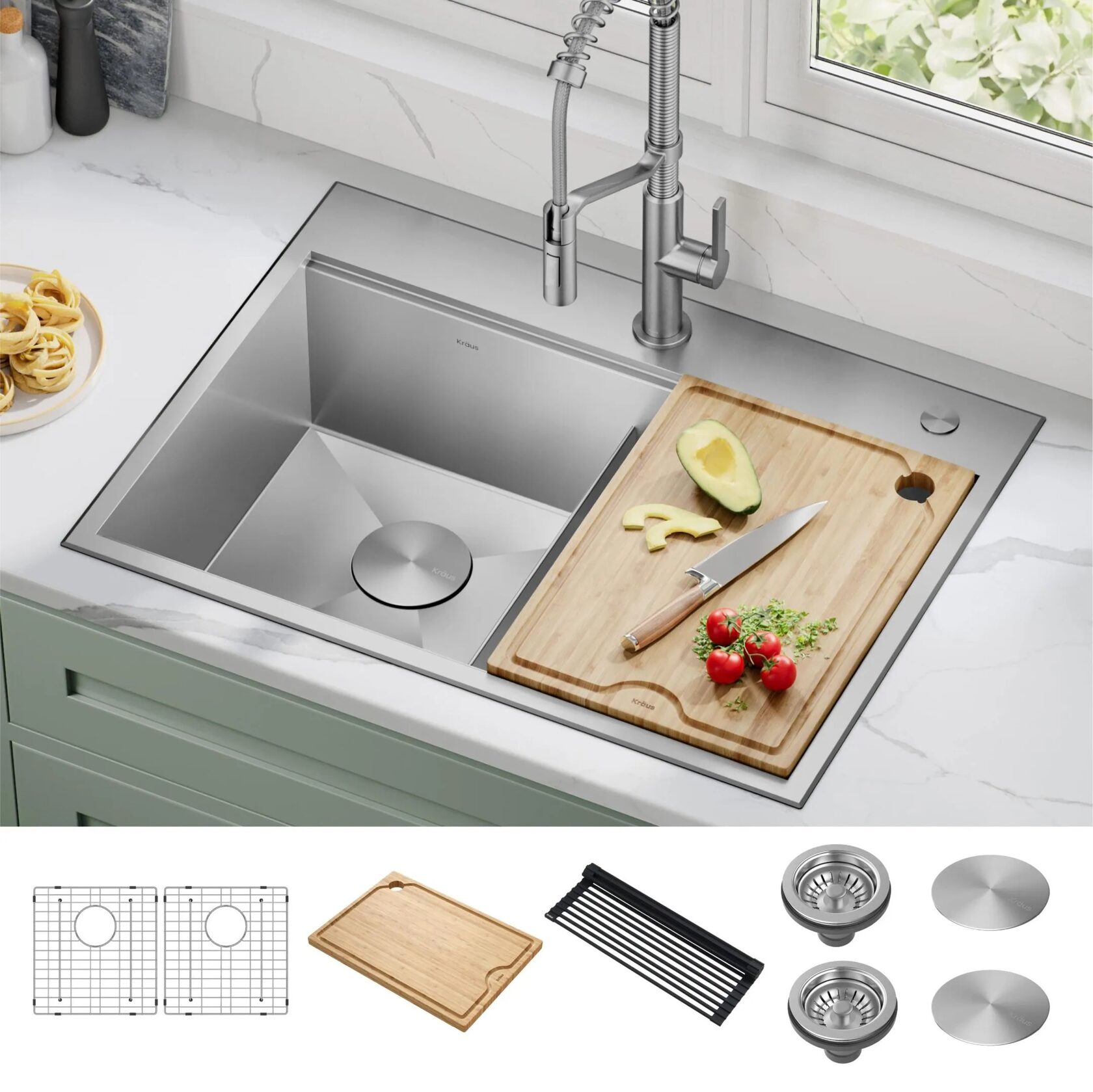 Кухонна мийка Kraus KWT302-30 - изображение 2