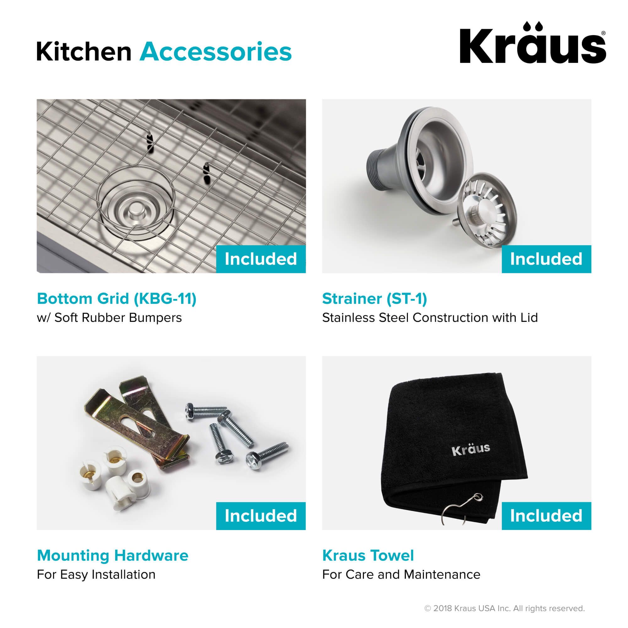 Кухонна мийка Kraus KBU11 - изображение 7