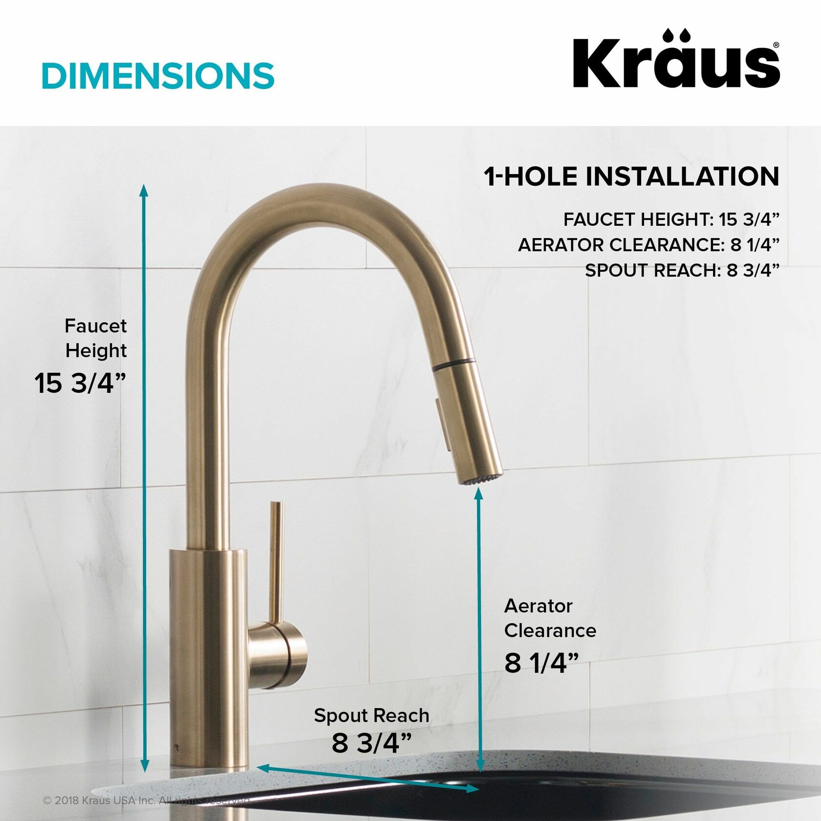 Кухонний змішувач Kraus KPF-2620BB - изображение 5