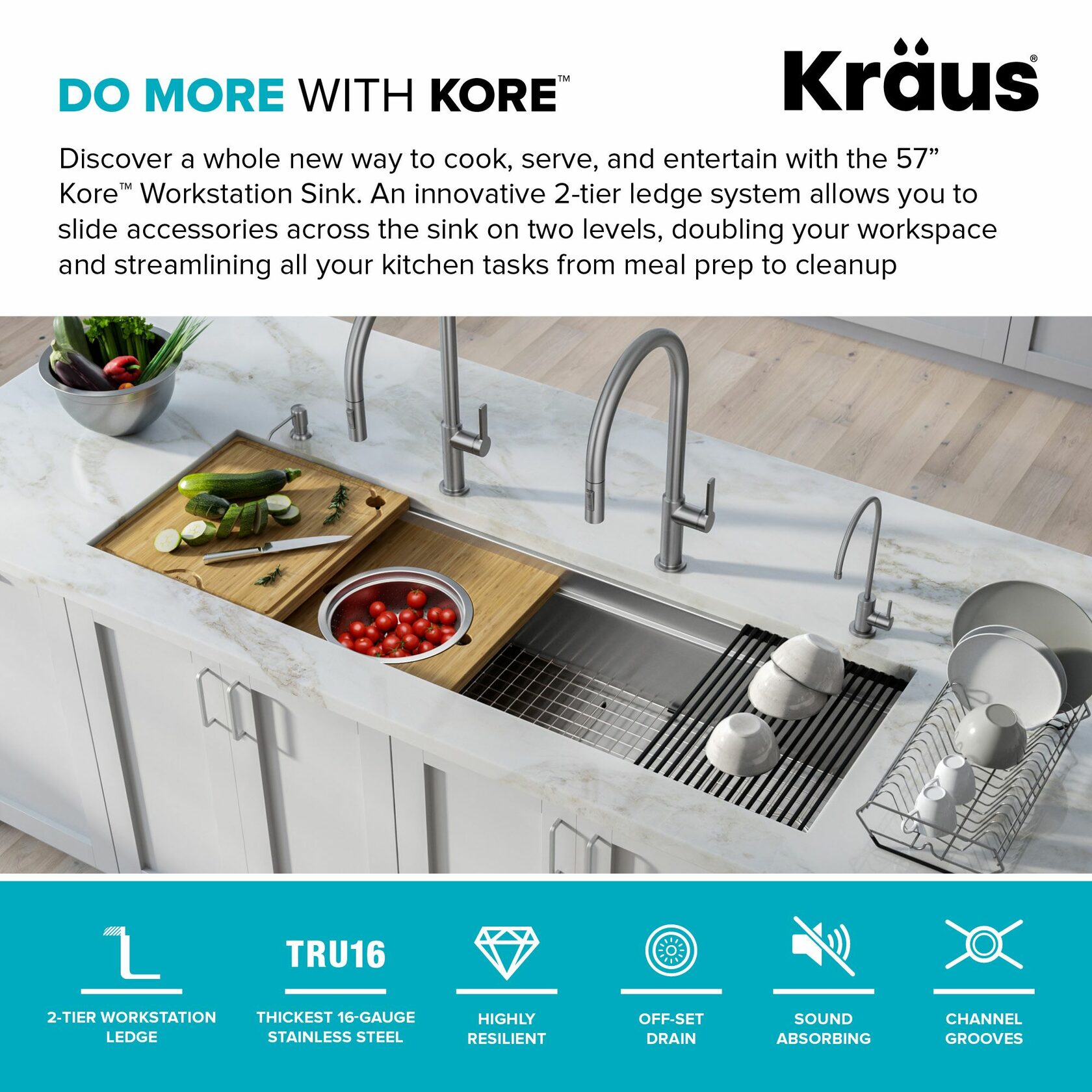 Кухонна мийка Kraus KWU210-57 - изображение 7