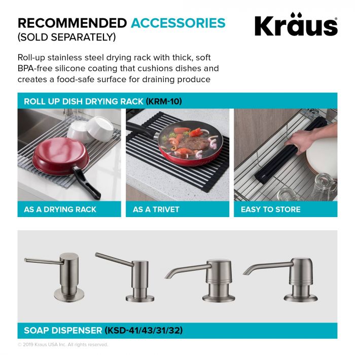 Кухонна мийка Kraus KHT411-25 - изображение 7