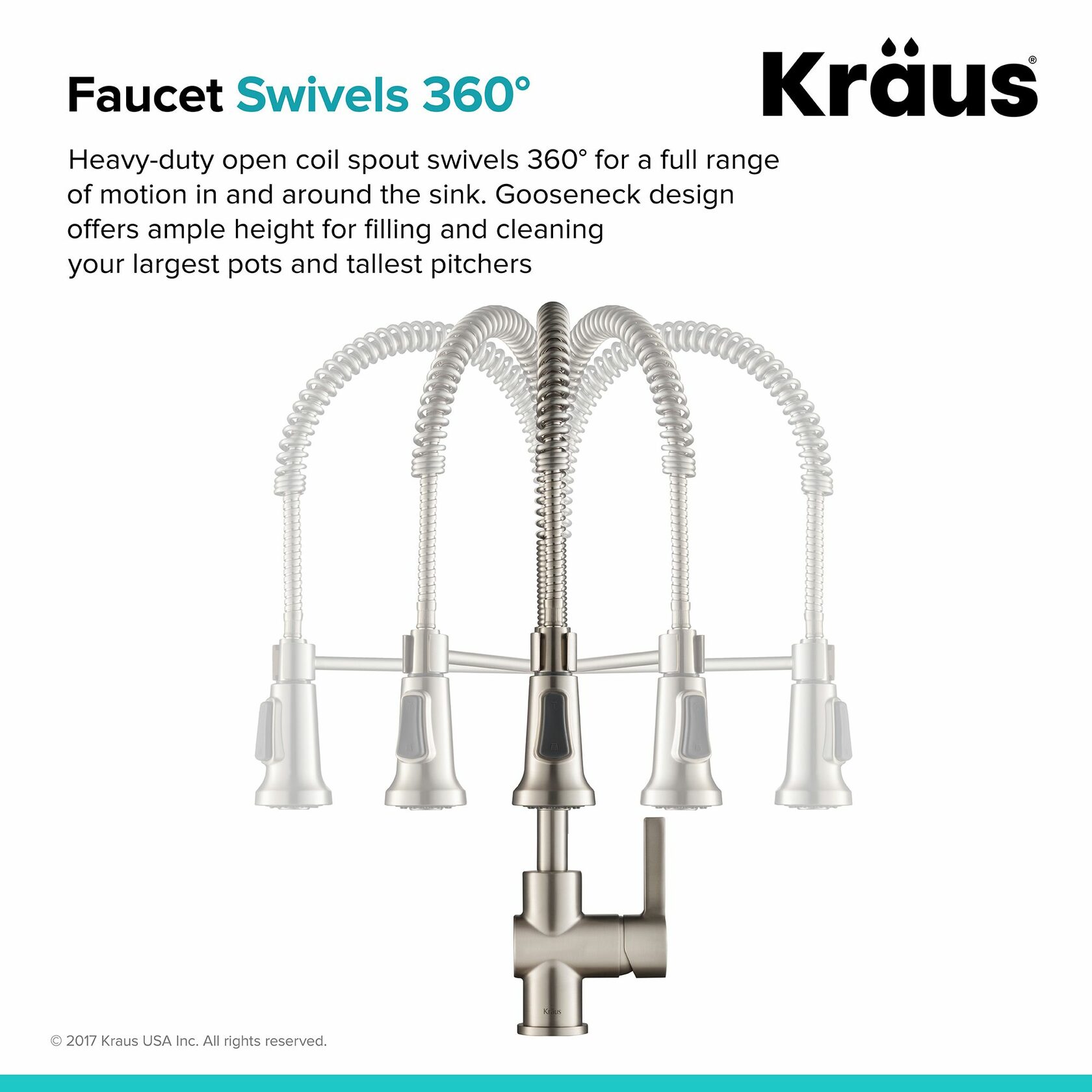 Кухонний змішувач Kraus KPF-1690SFS - изображение 12