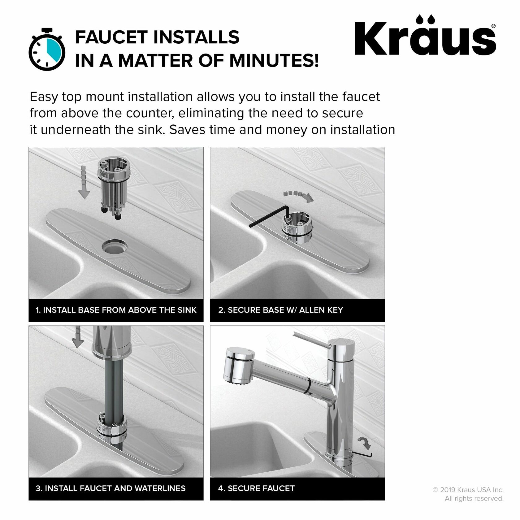 Кухонний змішувач Kraus KPF-2620BB - изображение 10