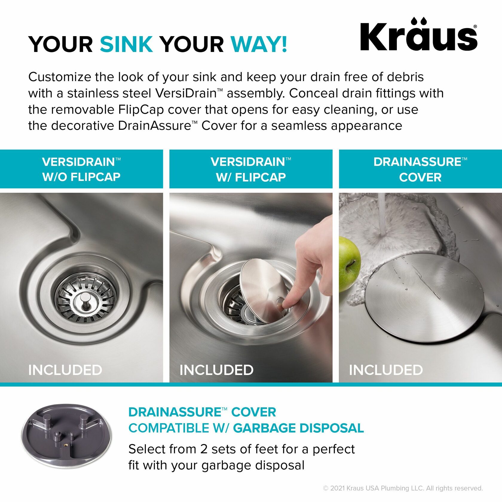 Кухонна мийка Kraus KD1US33B - изображение 9