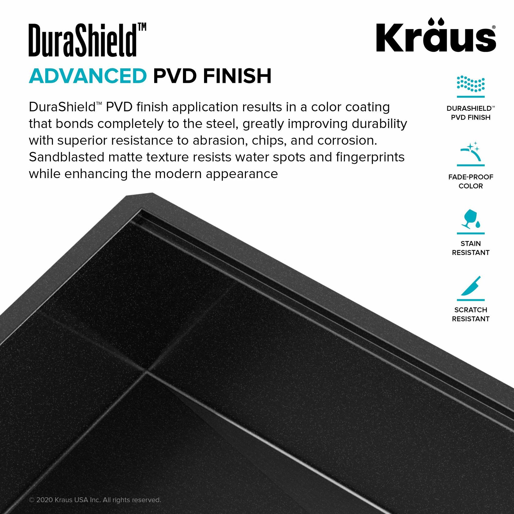 Кухонна мийка Kraus KWF410-33/PGM - изображение 4