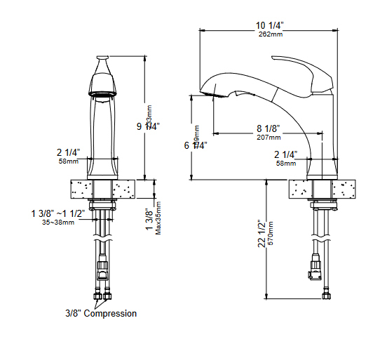 Кухонный смеситель Kraus KPF-2252MB - изображение 4