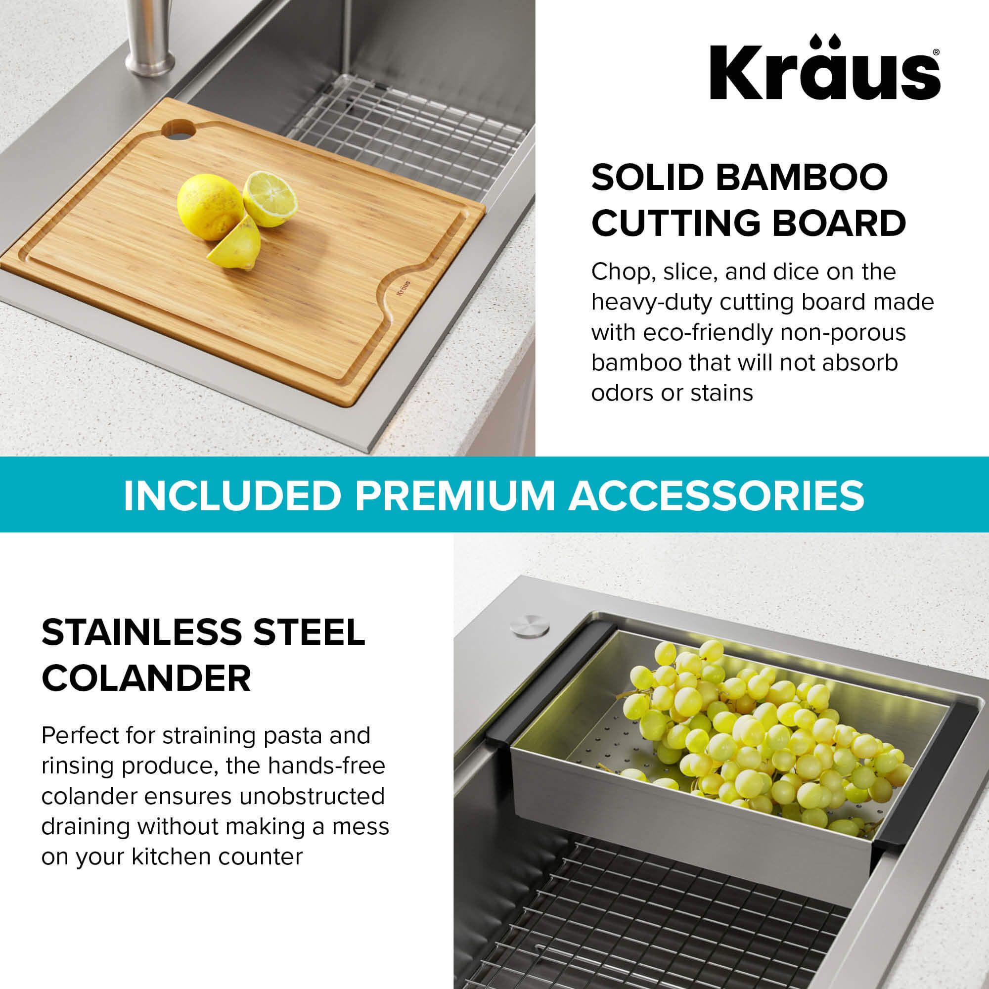 Кухонна мийка Kraus KWT300-32 - изображение 9