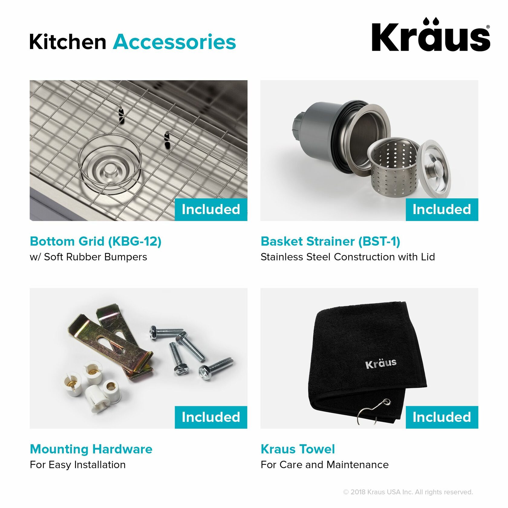 Кухонна мийка Kraus KBU12 - изображение 6