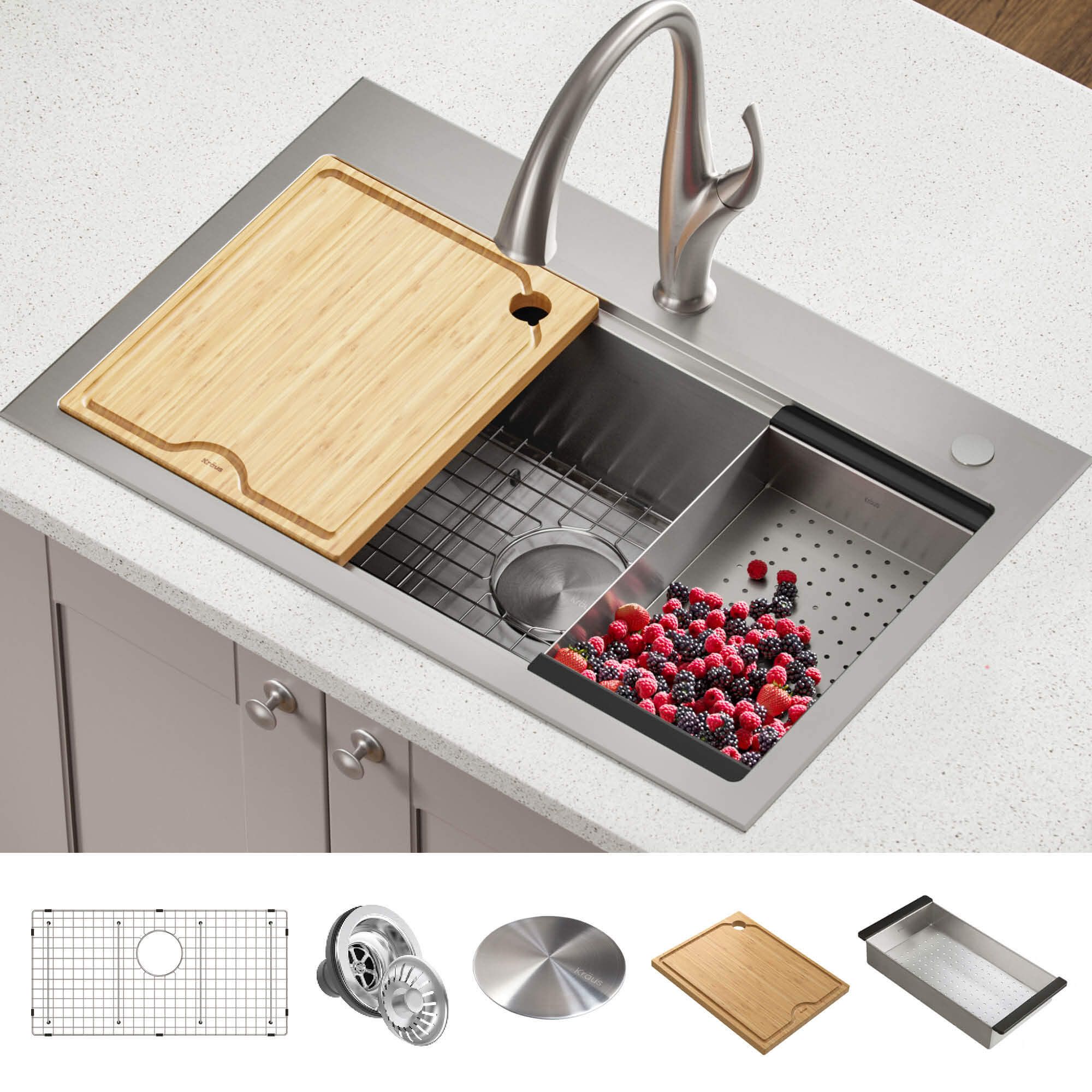 Кухонна мийка Kraus KWT300-32 - изображение 2