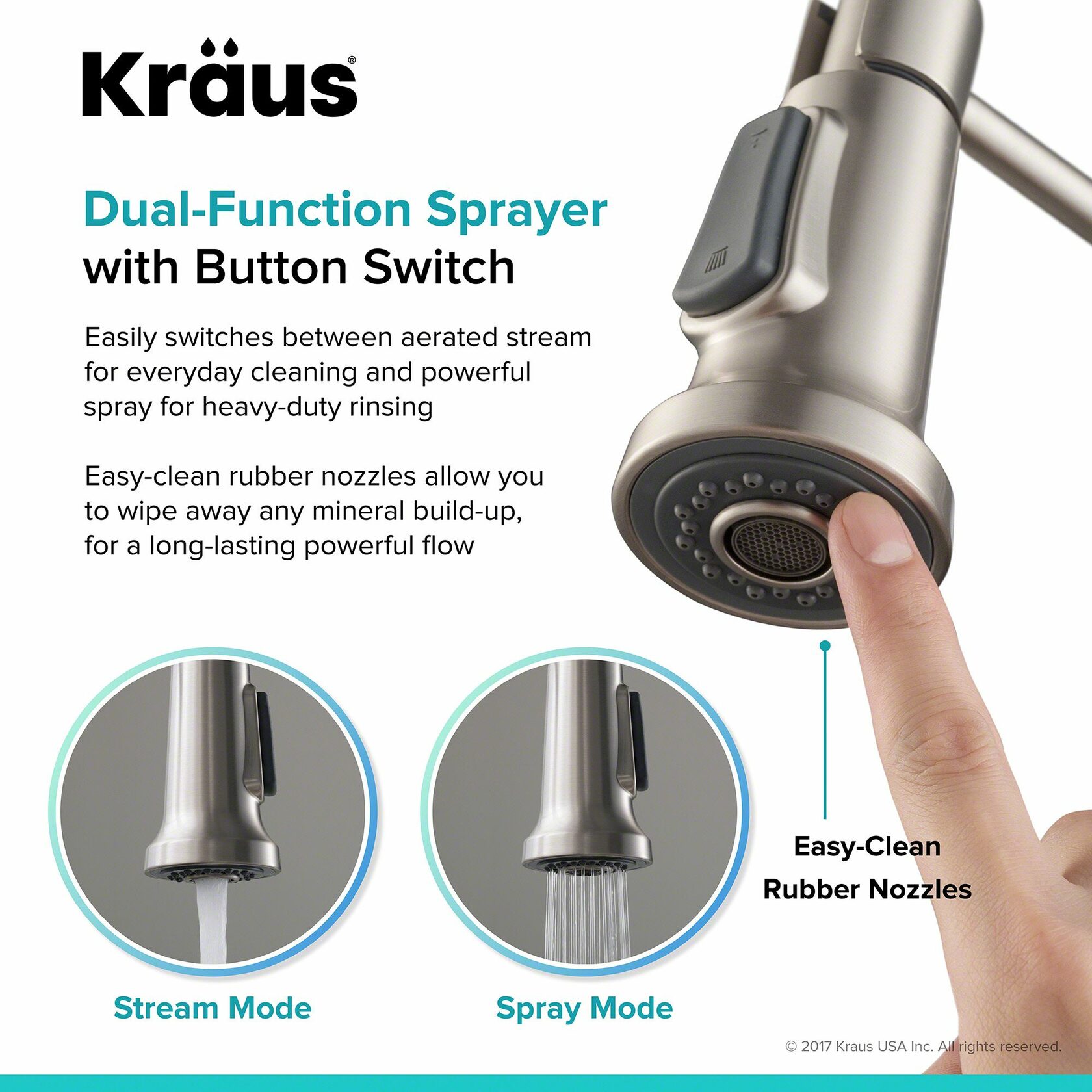 Кухонний змішувач Kraus KPF-1690SFS - изображение 9